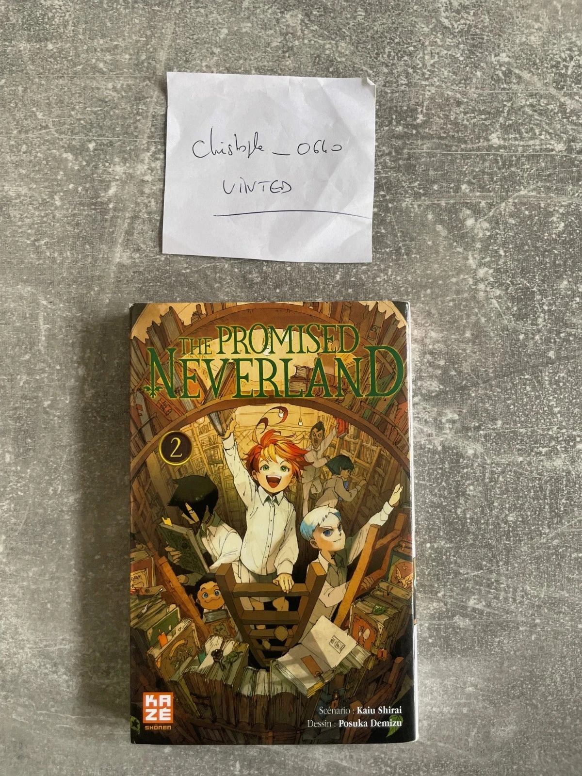Manga The promised neverland tome 2 version française.